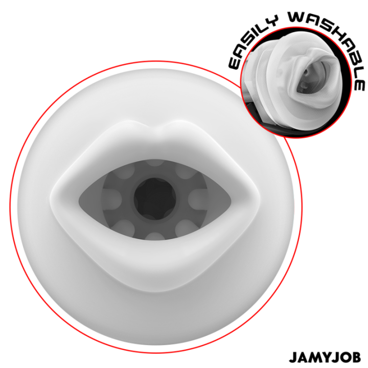 JAMYJOB - MASTURBATEUR BUCCAL AUTOMATIQUE MEGABITE 5 MODES DONDES STIMULANTES ET DE VIBRATIONS