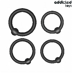 LOT D'ANNEAUX EN SILICONE À PRESSION