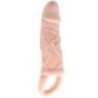 GAINE D'EXTENSION DE PÉNIS AVEC VIBRATION ET SANGLE POUR TESTICULES 13.5 CM