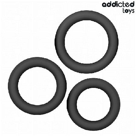Lot Anneaux Pénis Silicone – Addicted Toys – Modèle 1