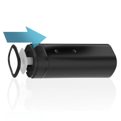 Masturbateur télédildonique Onyx + avec texture de peau