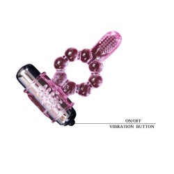 ANNEAU SILICONE 10 RYTHMES DE LANGUE AVEC VIBRATION