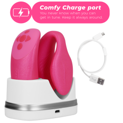 VIBROMASSEUR CHORUS POUR COUPLES AVEC COMMANDE DE SQUEEZE