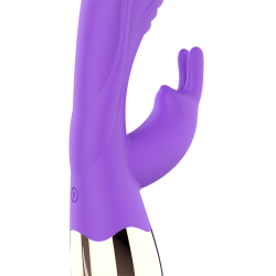 VIBROMASSEUR RABBIT RECHARGEABLE EN SILICONE VIORA