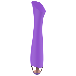 VIBROMASSEUR RECHARGEABLE EN SILICONE MANDY POINT "K"