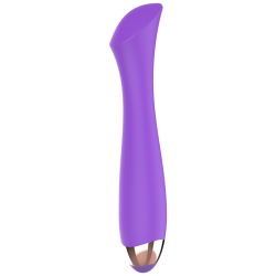 VIBROMASSEUR RECHARGEABLE EN SILICONE MANDY POINT "K"