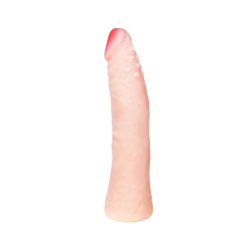 GODE EN SILICONE RÉALISTE AU TOUCHER DE LA PEAU 19 CM