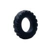 COCKRING TITAN NOIR VERT 2 CM