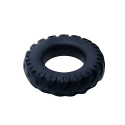 COCKRING TITAN NOIR VERT 2 CM