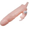 COUVERCLE DE PÉNIS BRAVE MAN AVEC CHAIR DE LAPIN ET DOUBLE MOTEUR 16.5 CM