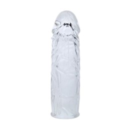 COUVERCLE DE PÉNIS EN SILICONE TRANSPARENT 13 CM