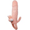 COUVRE-PÉNIS BRAVE MAN AVEC CHAIR DE STIMULATION CLIT ET ANAL 16.5 CM