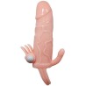 COUVRE-PÉNIS BRAVE MAN AVEC CHAIR DE STIMULATION CLIT ET ANAL 16.5 CM