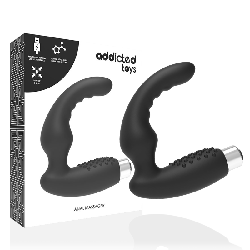 ADDICTED TOYS - VIBRATEUR PROSTATIQUE RECHARGEABLE MODÈLE 2 - NOIR ADDICTED TOYS - VIBRATEUR PROSTATIQUE RECHARGEABLE MODÈLE 2 - NOIR