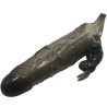 COUVRE-PÉNIS BRAVE MAN AVEC LAPIN NOIR 16.5 CM