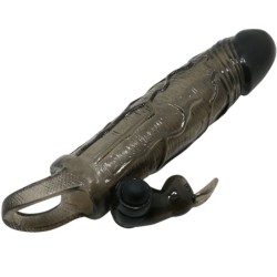 COUVRE-PÉNIS BRAVE MAN AVEC LAPIN NOIR 16.5 CM