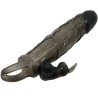 COUVRE-PÉNIS BRAVE MAN AVEC LAPIN NOIR 16.5 CM