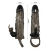 COUVRE-PÉNIS BRAVE MAN AVEC LAPIN NOIR 16.5 CM