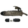 COUVRE-PÉNIS BRAVE MAN AVEC LAPIN NOIR 16.5 CM