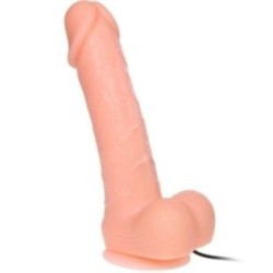 GODE RÉALISTE DONG VIBRATION ET ROTATION 20 CM