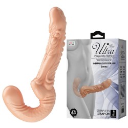 EMMA STRAP-ON TEXTURÉ À DOUBLE PÉNÉTRATION