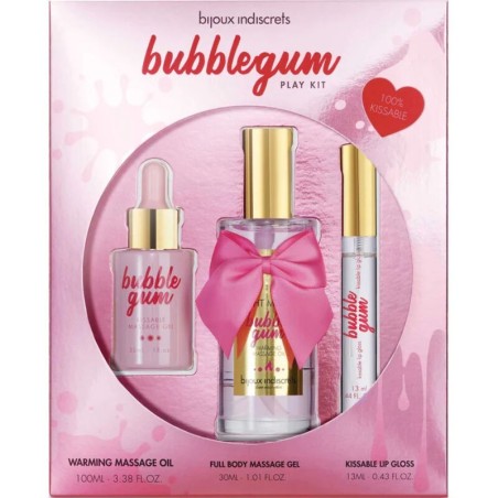 KIT DE JEU BUBBLEGUM AVEC HUILE, GEL ET BRILLANT LÈVRES