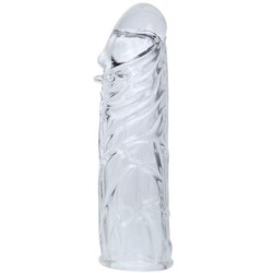 COUVERCLE DE PÉNIS EN SILICONE TRANSPARENT 13 CM