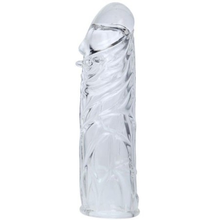 COUVERCLE DE PÉNIS EN SILICONE TRANSPARENT 13 CM