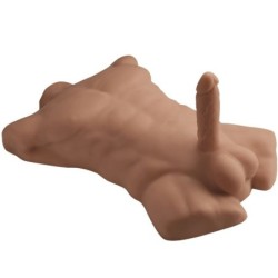 Torse homme réaliste Apollo caramel
