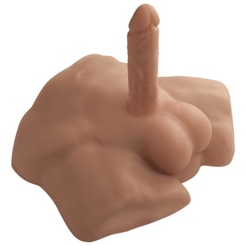 Torse inférieur d'homme réaliste Apollo caramel