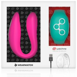 VIBRATEUR WATCHME DOUBLE TECHNOLOGIE FUCHSIA / EAU DE MER