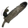 COUVRE-PÉNIS BRAVE MAN AVEC LAPIN NOIR 16.5 CM