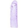 HOUSSE LILAS POUR LE PÉNIS EN SILICONE ADAPTABLE 13 CM