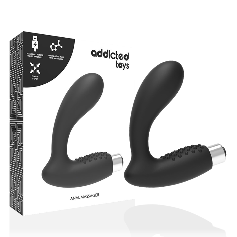 ADDICTED TOYS - VIBRATEUR PROSTATIQUE RECHARGEABLE MODÈLE 5 - NOIR ADDICTED TOYS - VIBRATEUR PROSTATIQUE RECHARGEABLE MODÈLE 5 - NOIR