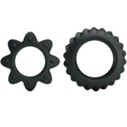 KIT 2 ANNEAUX FLEURI EN SILICONE