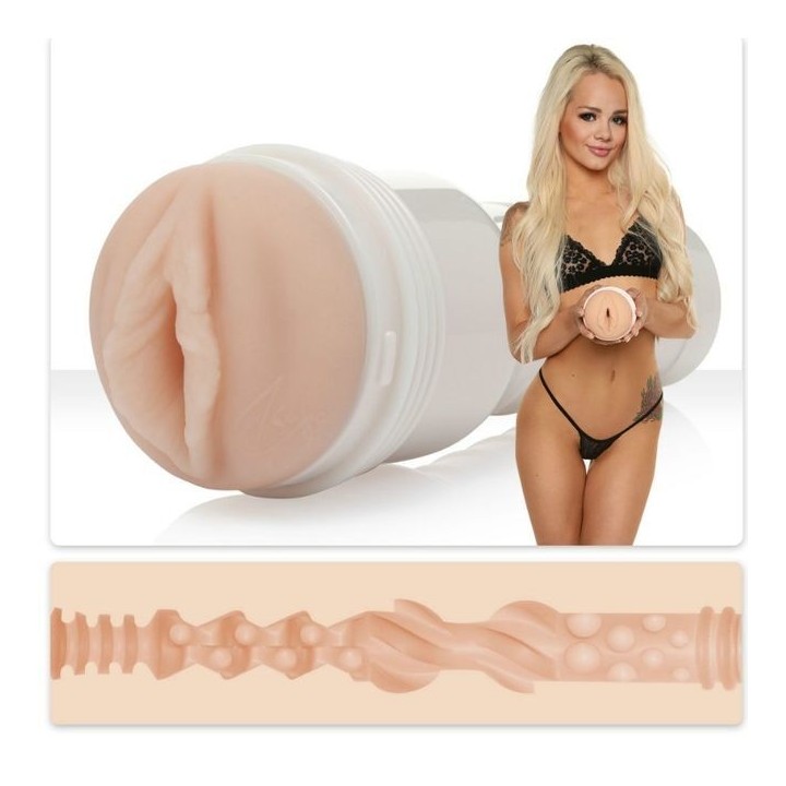 FLESHLIGHT - ELSA JEAN VAGINA TASTY + LANCEMENT UNIVERSEL + LUBRIFIANT QUALITÉ AQUA 50 ML