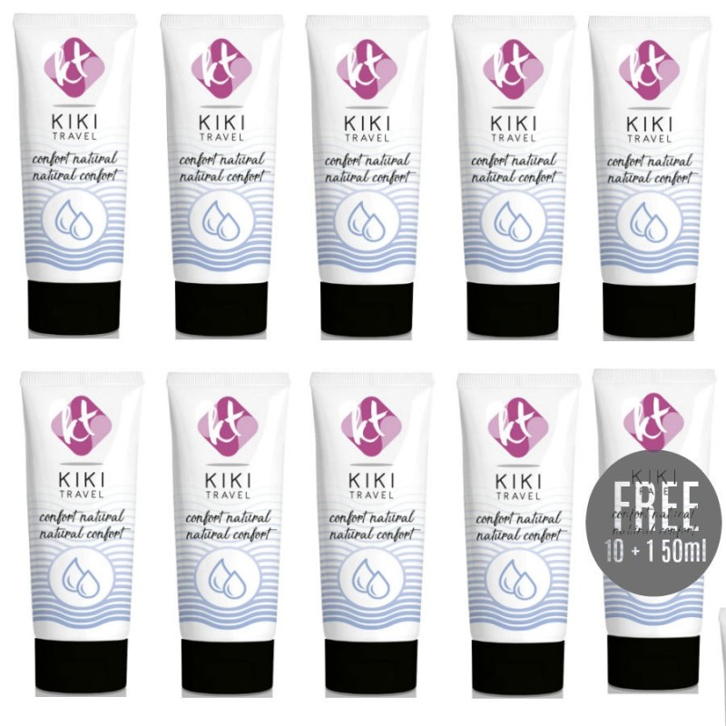 KIKÍ TRAVEL - CONFORT LUBRIFIANT NATUREL 50 ML 10 + 1 GRATUIT