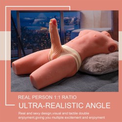 Torse masculin réaliste Jason vibrant