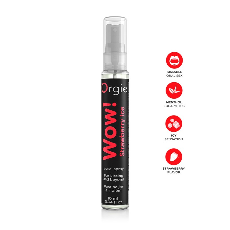Spray buccal excitant Wow menthol fraise glaçé Spray buccal excitant Wow menthol fraise glaçé