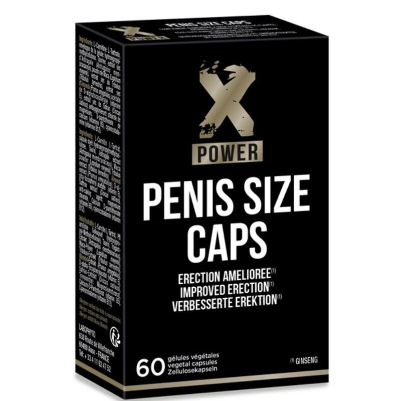 CAPSULES DE TAILLE DE PÉNIS POUR DES ÉRECTIONS AMÉLIORÉES 60 CAP