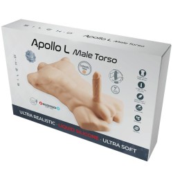 Torse homme réaliste Apollo caramel