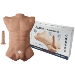 Torse homme réaliste Apollo caramel