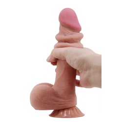 Gode ventouse réaliste à squelette 21,8 cm