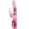 MINI ROTATEUR LAPIN ROSE AVEC SUPERSTIMULATEUR