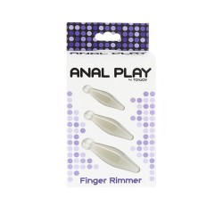 JEU ANAL FINGER RIMMER 3 PIÈCES TRANSPARENT