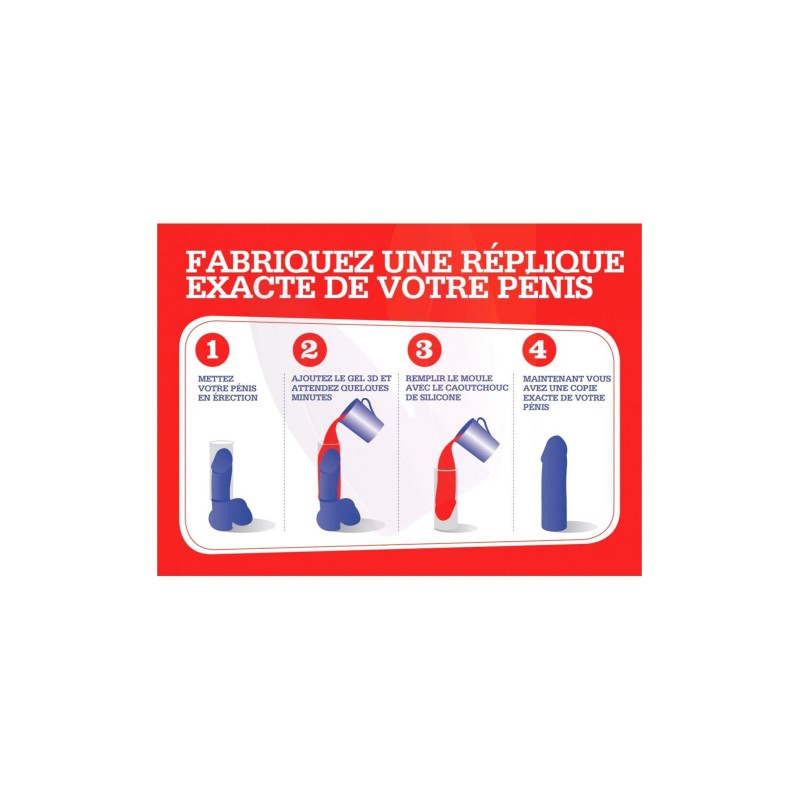 Cloneboy, kit de moulage pénis gode ventouse noir