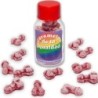 12 BONBONS ÉGALITÉ DE FORME DE PÉNIS FRAISE/CERISE