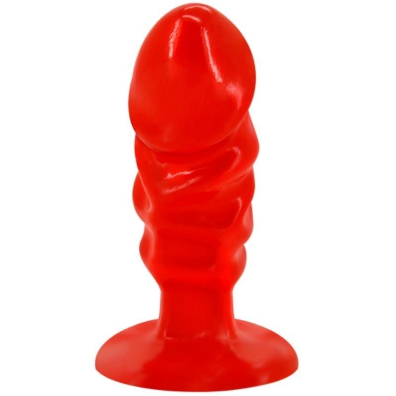 BAILE - PLUG ANAL UNISEXE AVEC VENTOUSE ROUGE BAILE - PLUG ANAL UNISEXE AVEC VENTOUSE ROUGE