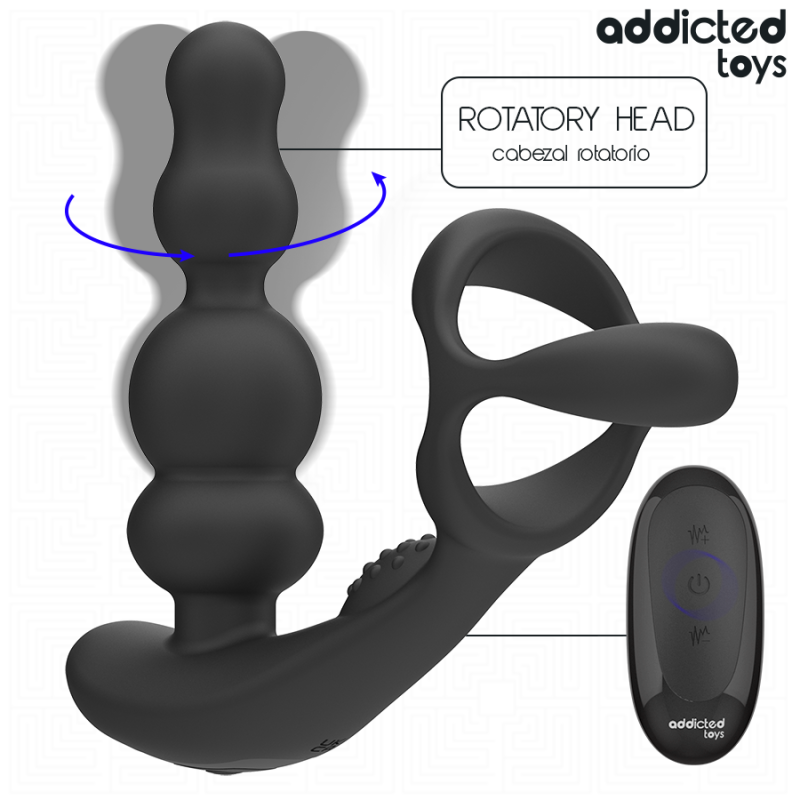 Masseur Prostate Rotatif Télécommande – Addicted Toys