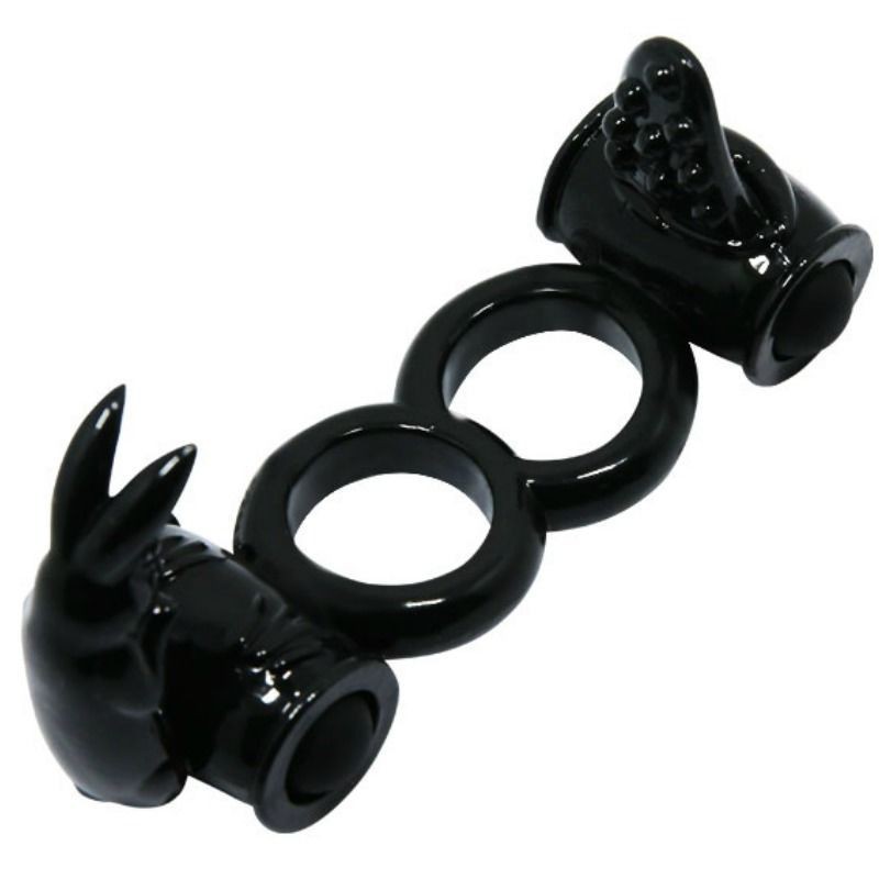 BAILE - SWEET RING DOUBLE ANNEAU AVEC DOUBLE LAPIN BAILE - SWEET RING DOUBLE ANNEAU AVEC DOUBLE LAPIN
